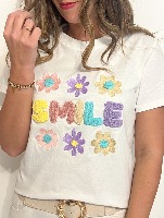 Tee shirt "Smile" (pastel)