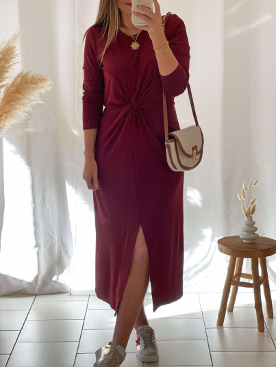 Robe Isolina (bordeaux)