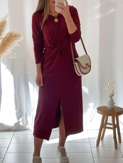 Robe Isolina (bordeaux)