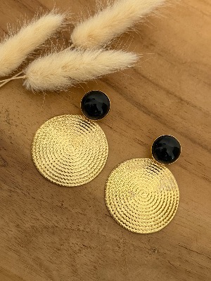 Boucles d’oreilles Rym (noires)