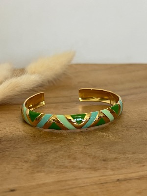 Bracelet jonc Sabrina (vert)