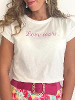 Tee shirt "Love More" (rose)