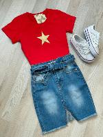 Tee shirt étoile kids (rouge)