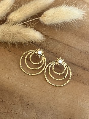 Boucles d’oreilles Monica (blanches)