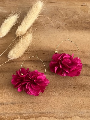 Boucles d’oreilles Tahiti (roses)