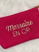 Pochette "Marraine en or" 