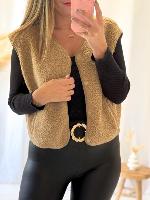 Gilet Zola (camel)