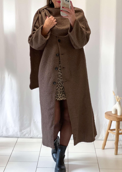 Manteau Gabrielle (Chocolat)