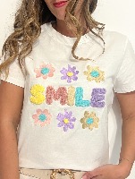 Tee shirt "Smile" (pastel)