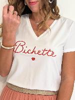 Tee shirt Bichette blanc/rose