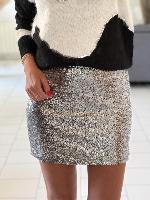 Jupe Sequins (argent)