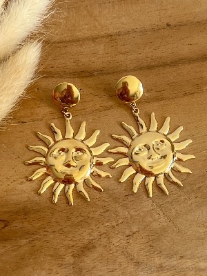 Boucles d’oreilles Soleil