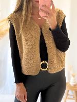 Gilet Zola (camel)