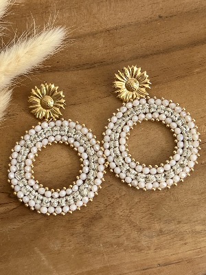 Boucles d’oreilles Thelma (blanches)