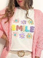 Tee shirt "Smile" (pastel)