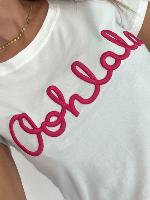 Tee shirt "Oohlala" (fuchsia)