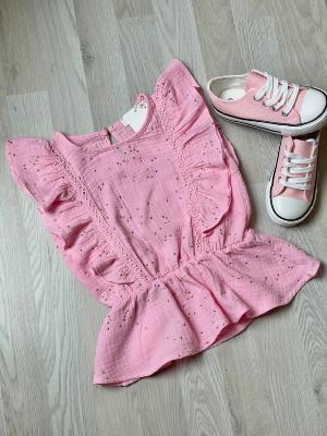 Blouse gaze de coton kids (rose)