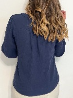 Blouse Laura (bleu marine)