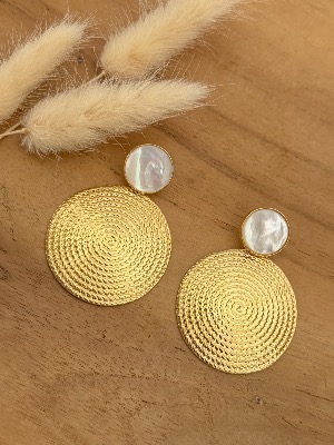 Boucles d’oreilles Rym (blanc)