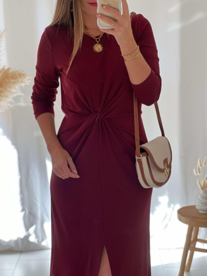 Robe Isolina (bordeaux)