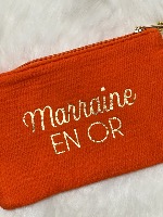 Pochette "Marraine en or" 