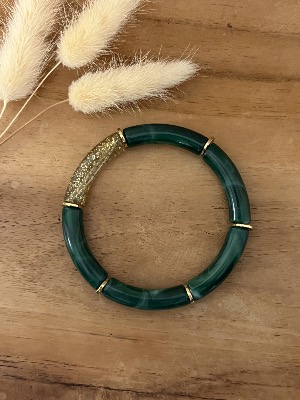 Bracelet Titia (vert sapin)