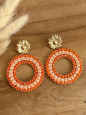 Boucles d’oreilles Thelma (oranges)