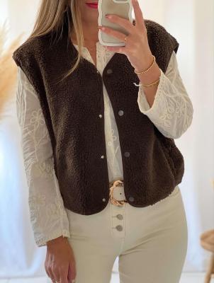 Gilet Zola (chocolat)