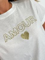 Tee shirt "Amour" doré