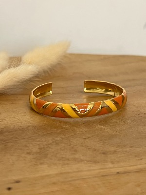 Bracelet jonc Sabrina (orange)