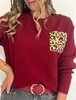 Pull Eline (bordeaux)