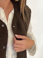 Gilet Zola (chocolat)