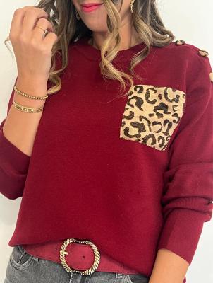 Pull Eline (bordeaux)