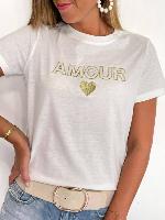 Tee shirt "Amour" doré