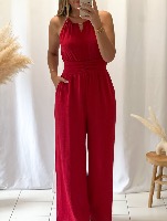 Combi pantalon Berenice (rouge)