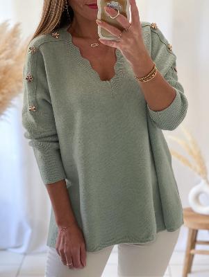 Pull Caroline (vert d'eau)