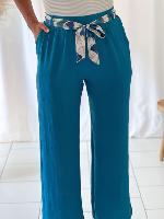 Pantalon Mathilde (bleu canard)