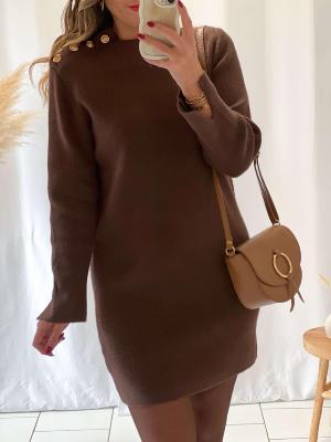 Robe pull Marie (chocolat)