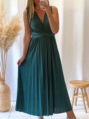 Robe Léonie (Vert sapin)