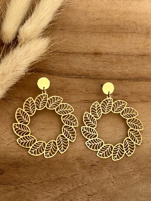 Boucles d’oreilles Laurier