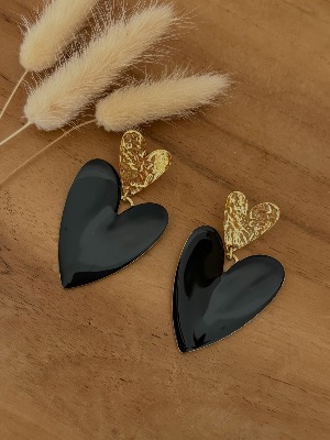 Boucles d’oreilles Sophie (noir)