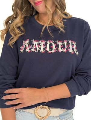 Sweat Amour (bleu marine)